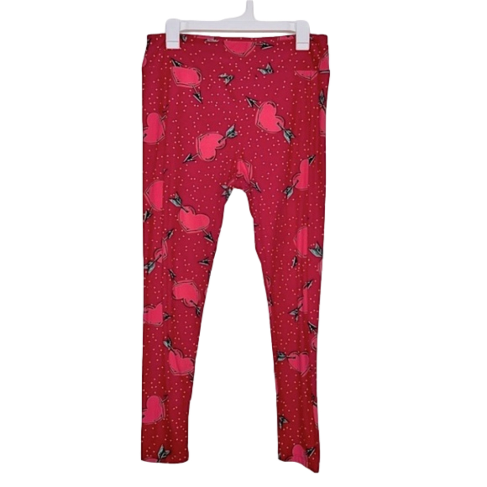 LuLaRoe Pink Valentines Day Leggings